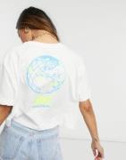 Nike - Worldwide - Cropped t-shirt i hvid