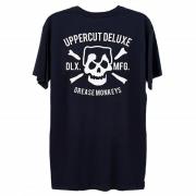 Uppercut Grease Monkey Lives T-Shirt - Navy/White Print - S