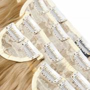 LullaBellz Super Thick 22  5 Piece Curly Clip In Extensions (Various Shades) - Golden Blonde