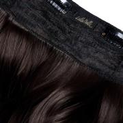 LullaBellz Thick 20 1-Piece Curly Clip in Hair Extensions (Various Colours) - Dark Brown