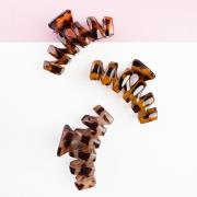 brushworks Tortoiseshell Claw Clips - 3 Pack