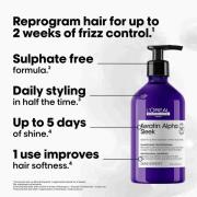 L'Oréal Professionnel Keratin Alpha Sleek Shampoo Anti Frizz & Smoothing 500ml