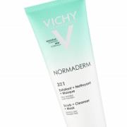 Vichy Normaderm 3-i-1 Scrub, Cleanser og Mask (125 ml)