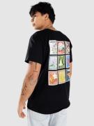 Monet Skateboards Floral Stamps T-shirt sort