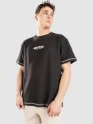 Rhythm Terry Contrast T-shirt sort