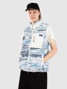 Penfield Bay Jacqaurd Microfleece 1/4 Vest blå