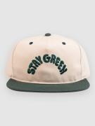 The Dudes Stay Green Unstructured 5 Panel Kasket hvid