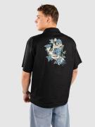 Santa Cruz Screaming Rose Flash Skjorte sort