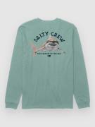 Salty Crew Lurking Kids Longsleeve T-Shirt grøn