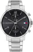 Tommy Hilfiger Herreur 1710413 Sort/Stål Ø44 mm