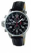 Invicta Herreur 2770 Force Lefty Sort/Læder Ø46 mm