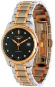 Longines Dameur L2.257.5.59.7 Master Sort/18 karat rosa guld Ø29 mm