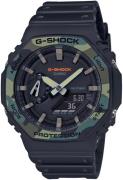 Casio Herreur GA-2100SU-1AER G-Shock Sort/Resinplast Ø45.4 mm