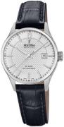 Festina Dameur F20009-5 Swiss Made Sølvfarvet/Læder Ø29 mm