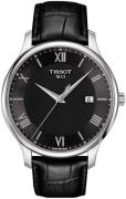 Tissot Herreur T063.610.16.058.00 Tradition Sort/Læder Ø42 mm