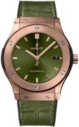 Hublot Herreur 511.OX.8980.LR Classic Fusion Grøn/Gummi Ø45 mm