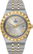 Tudor Dameur M28403-0001 Royal Sølvfarvet/18 karat guld Ø34 mm