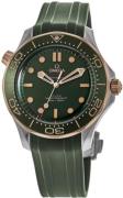 Omega Herreur 210.92.42.20.10.001 Seamaster Diver 300M Grøn/Gummi