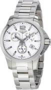 Longines Dameur L3.379.4.16.6 Conquest Ladies Hvid/Stål Ø36 mm