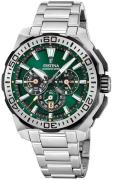 Festina Herreur F20724-3 Chrono Bike Grøn/Stål Ø45.5 mm