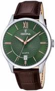 Festina Herreur F20426-8 Classic Grøn/Læder Ø43 mm