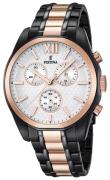 Festina Herreur F16856-1 Hvid/Rosaguldtonet stål Ø43 mm