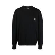 Sort Kors Uld Sweatshirt