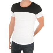 Bicolor Bomuld T-Shirt 1453 - Tilpasset Snit