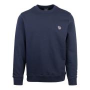 Blå Sweater - Bomuld, Unikt Design