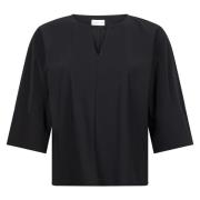 Stami Bluse - Stilfuld og Edgy Teknisk Jersey