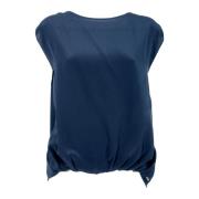 Silke Jersey T-shirt i Blå