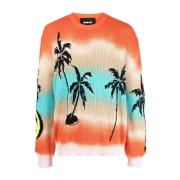 Stilfuld Palm Tree Print Sweater