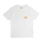 Hvid Børne T-shirt med Maxi Print
