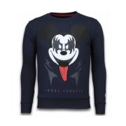 Kiss My Mickey Rhinestone - Herre Trøje - 5912B