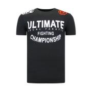 T Shirt med Tryk UFC Ultimate