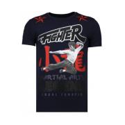 Fighter Legend Rhinestone - Herre T-shirt - 13-6211N