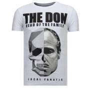 The Don Skull Rhinestone - Herre T-shirt - 13-6238W