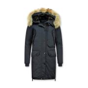 Kvinders Parka - Polstret Vinterjakke - DM8836B