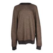 Stilfuld Oversized Brun Bomuldssweater