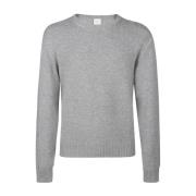 Håndlavet Crewneck Sweater med Kontrastdetalje
