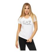 bomuld EA7 T-shirt med tofarvet logo