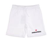 Hvide Bermuda Shorts i Bomuld til Børn
