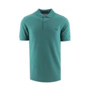 Slim Fit Plain Polo med Striber