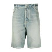 Stilfulde Blå Denim Shorts til Mænd