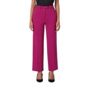 Fuchsia Wide Leg Pants - Størrelse 40