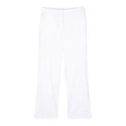 Hvide bukser med lige ben