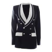 Kvinders Bicolor Knapper Blazer