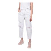 Løstsiddende Hvide Shelter Jeans