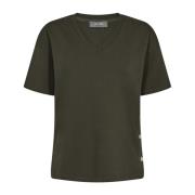 Enkel og stilfuld Mmsacha V-Ss Tee Toppe T-Shirts 156410 Forest Night