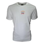 COLORE BIANCO COP1096 Bomuld T-Shirt med Logo